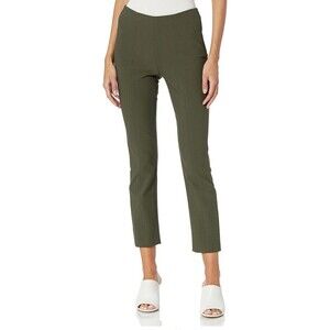 Vince‎ Stitch Front Seam Ponte Legging Pants Womens Sz L Tea Leaf Green Side Zip